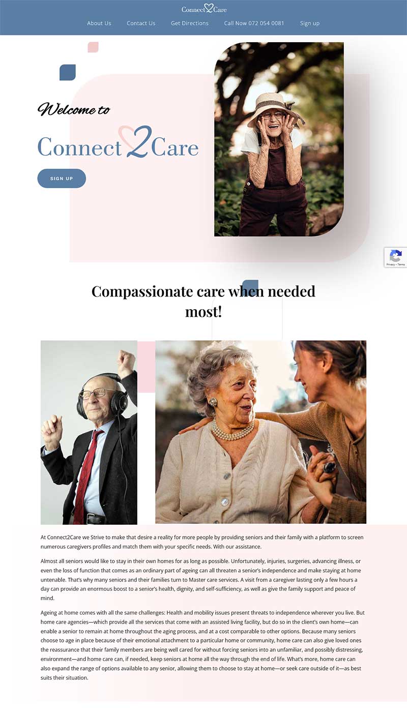 website - connect 2 care